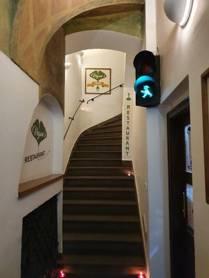 Stairs at Vegan's Prague in Prague