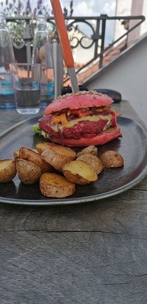 Burger of the day at Vegan's Prague in Prague