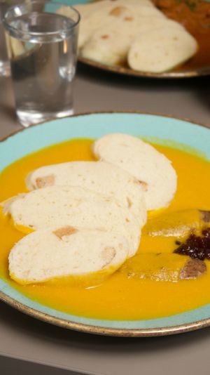 Traditional Czech Svickova at Vegan's Prague in Prague