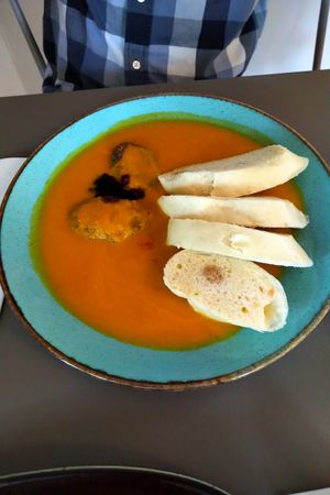 Typisch tschechisches Gericht: Knödel at Vegan's Prague in Prague