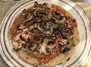 Tortilla with mushrooms  at Eco Eco in Tenerife