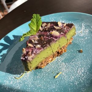 The dessert with basic avocado at Eco Eco in Tenerife