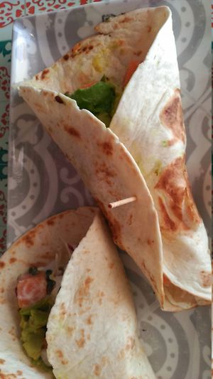 Burrito with seasonal vegetables at Eco Eco in Tenerife