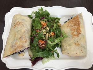 Veggie burrito at Eco Eco in Tenerife