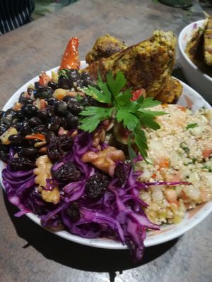 Buddha bowl at Eco Eco in Tenerife