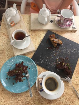 Pastry and coffee/tea at Eco Eco in Tenerife