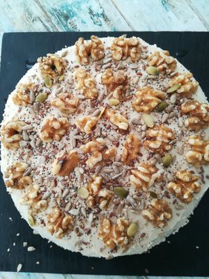 Carrot cake vegan and gluten free at Eco Eco in Tenerife