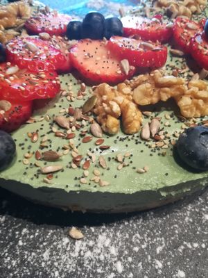 Avocado cake crudo vegano at Eco Eco in Tenerife