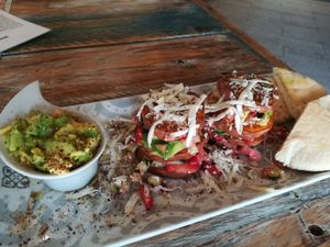 Batata avocado vegan cheese at Eco Eco in Tenerife