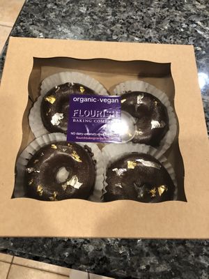 Hanukkah doughnuts at Flourish Baking Company in Scarsdale