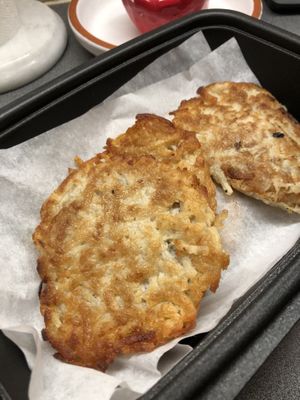 Vegan Latkes. 😋😋 at Flourish Baking Company in Scarsdale