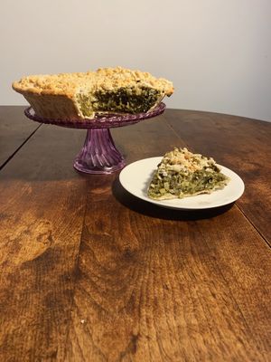 greens pot pie at Flourish Baking Company in Scarsdale