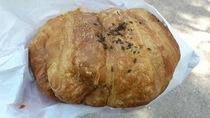 Croissant de Pisto (outside) at Crois-Sants in Barcelona