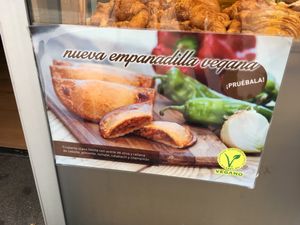 Vegan options  at Crois-Sants in Barcelona