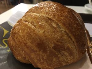 Choc croissant  at Crois-Sants in Barcelona