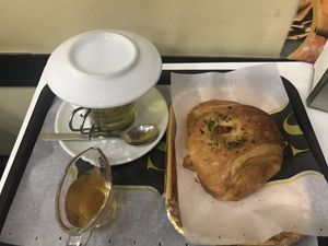 Croissant de Pisto at Crois-Sants in Barcelona