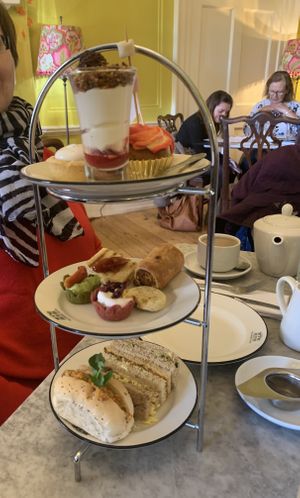 Vegan afternoon tea  at Assembly House in Norwich