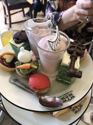 Their Vegan Alice in Wonderland Afternoon Tea!! Absolutely lovely😊 at Assembly House in Norwich
