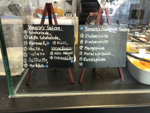 sauces with blue point are vegan  at YOMARO in Cologne