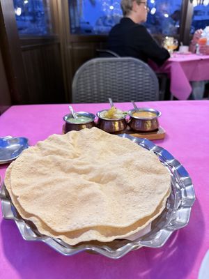 Popadoms   at Dayana in Gran Canaria