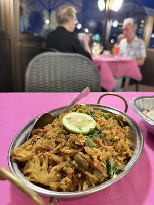 Vegetable biryani  at Dayana in Gran Canaria