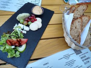 Cheese platter at Steffenhagen in Dresden
