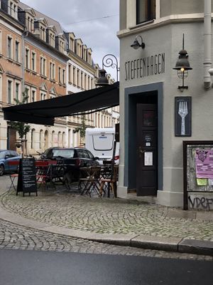 Outside  at Steffenhagen in Dresden