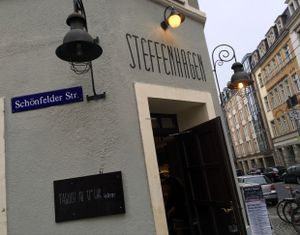 outside at Steffenhagen in Dresden