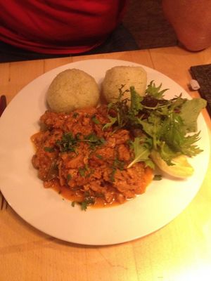 Goulash with dumplings! at Steffenhagen in Dresden