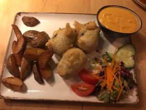 vish and chips  at Steffenhagen in Dresden