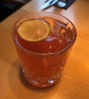 rhubarb lemonade!  at Steffenhagen in Dresden