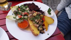 Spare rips (special of the day made with soy) at Steffenhagen in Dresden