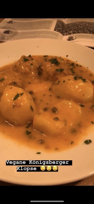 Vegane Königsberger Klopse at Steffenhagen in Dresden