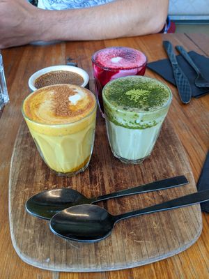 Coffee flight adventure at Matcha Mylkbar in St Kilda