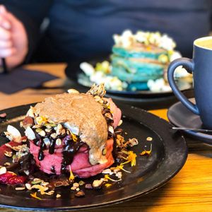 Pancakes at Matcha Mylkbar in St Kilda