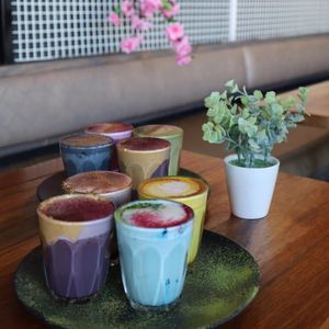 Latte Flight at Matcha Mylkbar in St Kilda