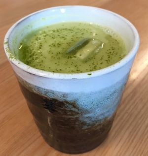 Iced matcha latte  at Matcha Mylkbar in St Kilda