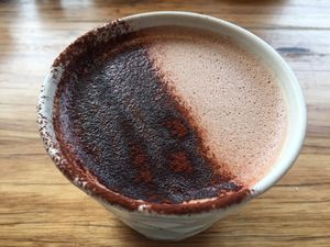 Cacao latte at Matcha Mylkbar in St Kilda