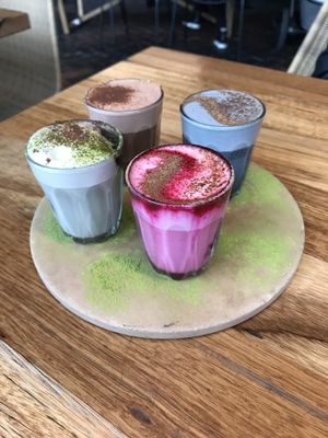 Baristas choice lattes!  at Matcha Mylkbar in St Kilda