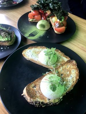 The vegan eggs at Matcha Mylkbar in St Kilda