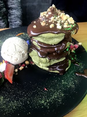 Pancakes at Matcha Mylkbar in St Kilda