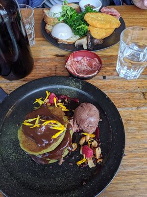 Pancakes and big breakfast at Matcha Mylkbar in St Kilda