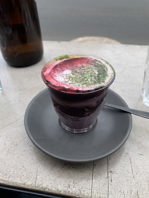 Peanut butter latte at Matcha Mylkbar in St Kilda