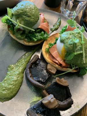 Eggs Benedict  at Matcha Mylkbar in St Kilda