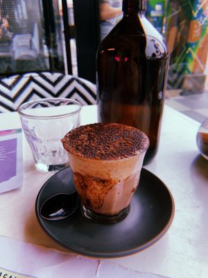 Cocoa and Almond butter latte 🤤 at Matcha Mylkbar in St Kilda