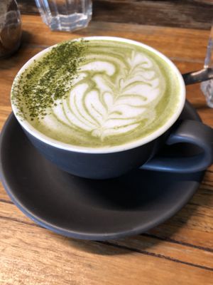 Match latte  at Matcha Mylkbar in St Kilda