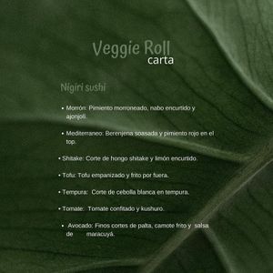 Veggie makis menu at Aida Bar Sushi Bar in Lima