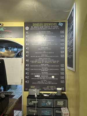 Menu  at North Shore Deli in St John
