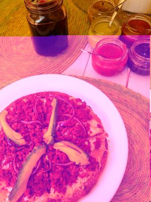 Pizza azteca at Sana in Celaya