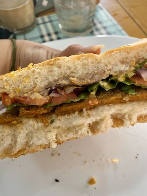 Torta milanesa  at Sana in Celaya